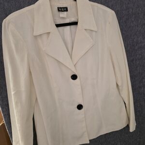 MSK Women's Cream Blazer